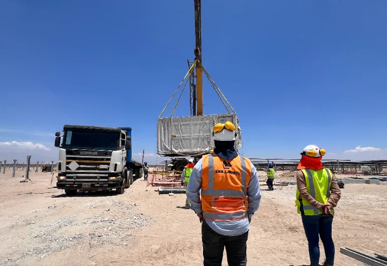 Obras civiles y eléctricas - Planta solar Villacurí (Ica - Andes Solar)